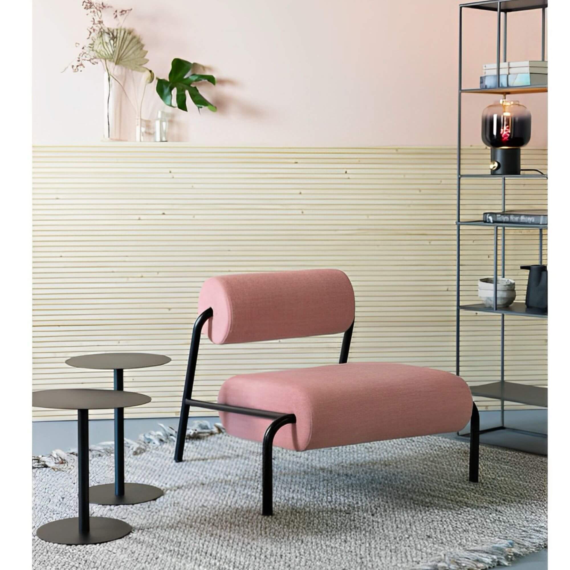 fauteuil lounge lekima - saumon 3 fauteuil lounge lekima - saumon – image 3