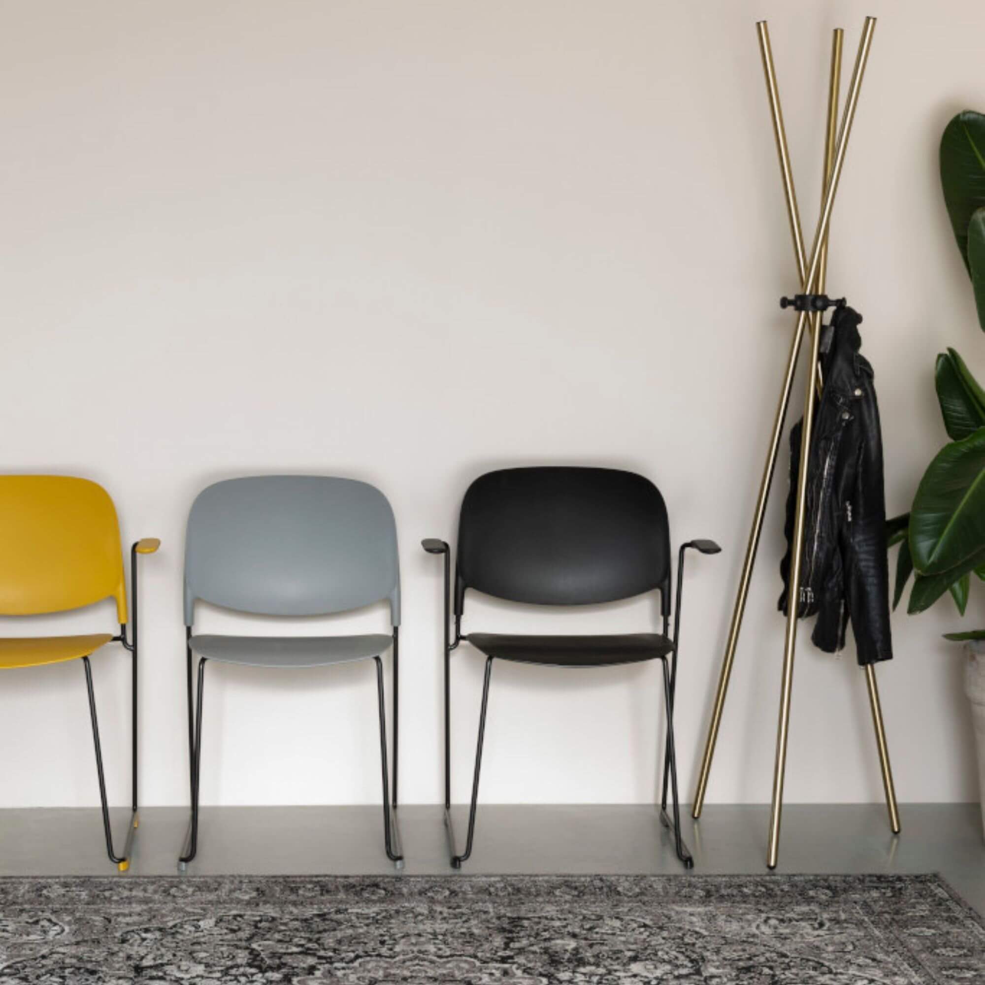 porte-manteau darwin - laiton 2 porte-manteau darwin - laiton – image 2