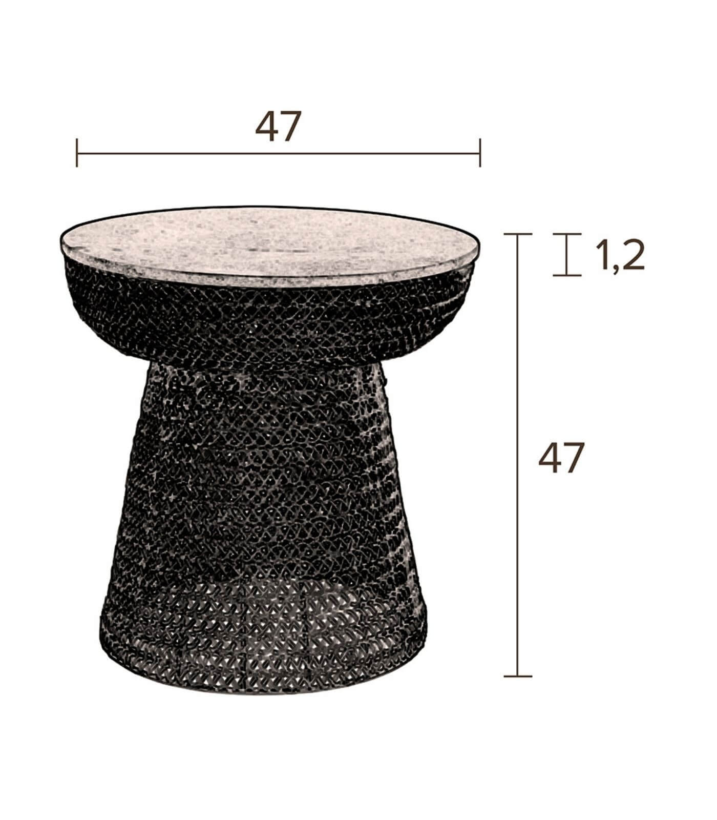 table d'appoint gauri - ø 47 x h 47 cm 7 table d'appoint gauri - ø 47 x h 47 cm – image 7
