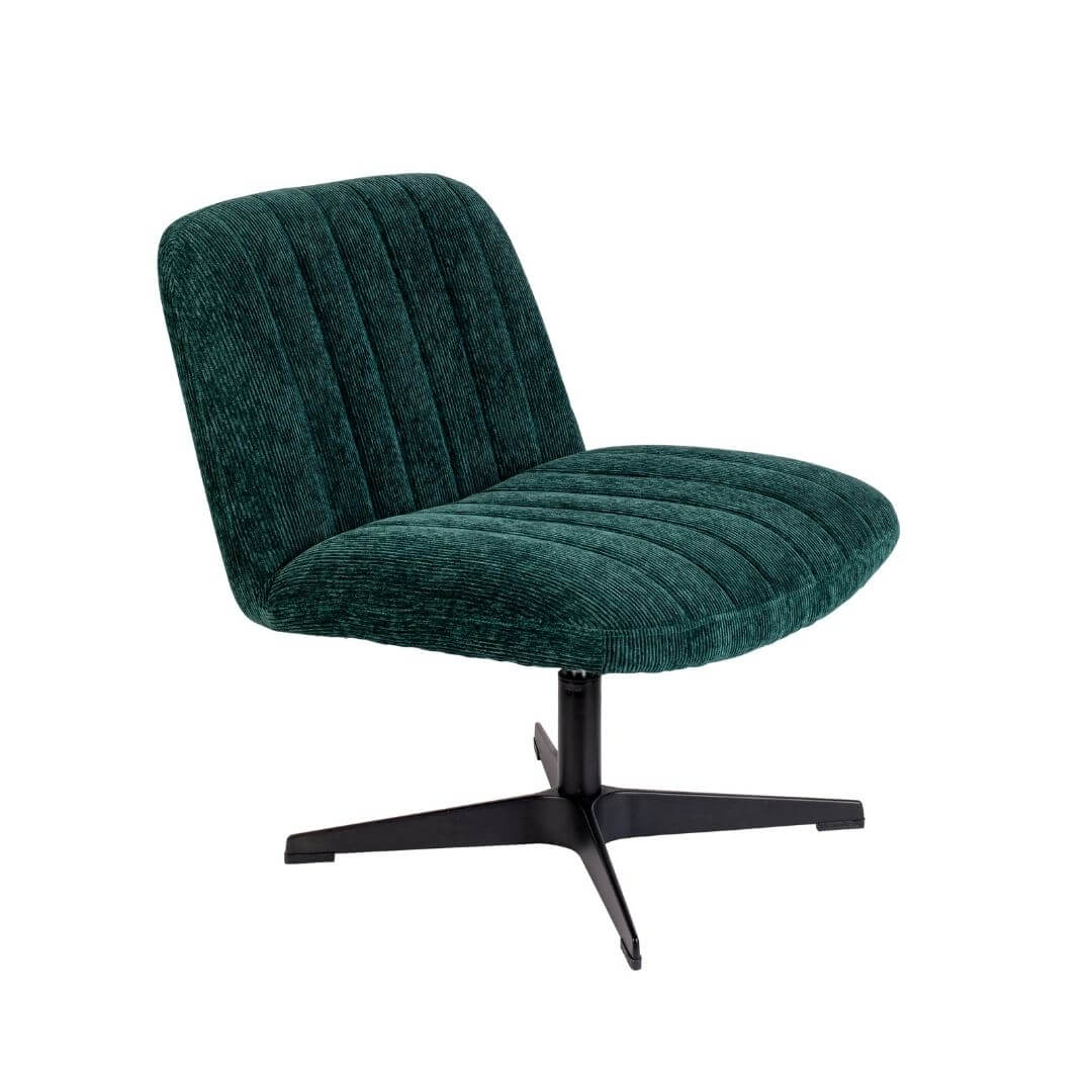 fauteuil lounge belmond - pivotant - vert 1 fauteuil lounge belmond - pivotant - vert