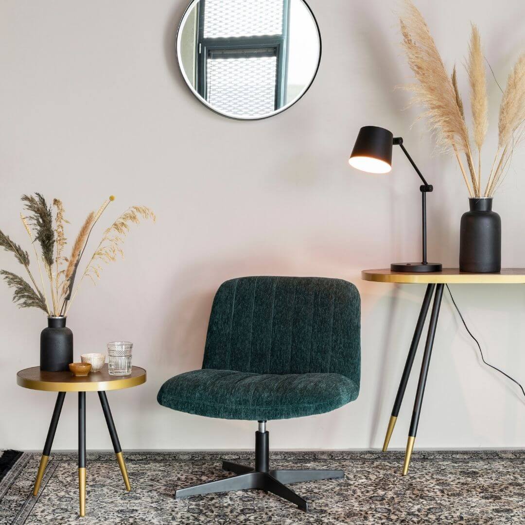 fauteuil lounge belmond - pivotant - vert 8 fauteuil lounge belmond - pivotant - vert – image 8