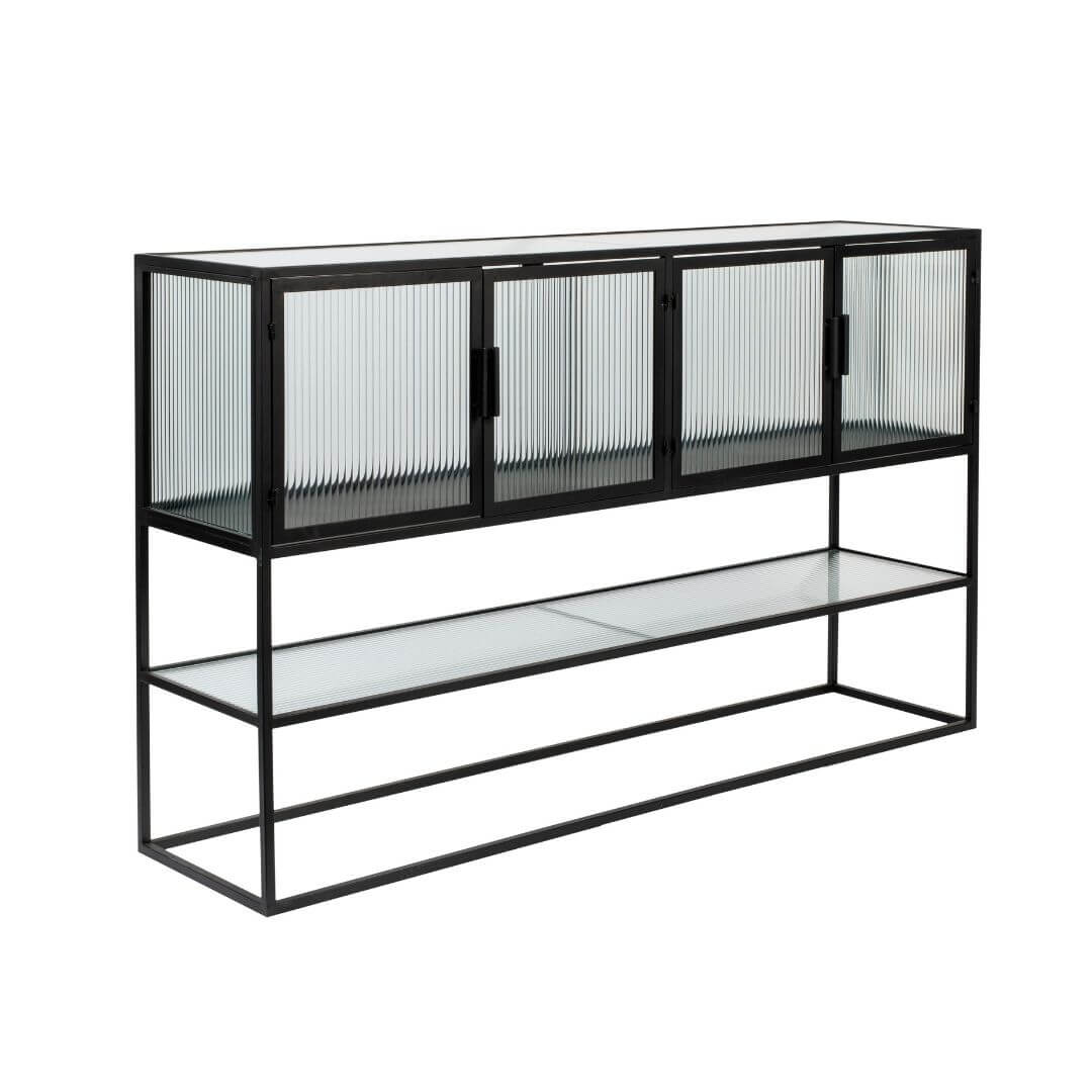 buffet/vaisselier haut boli - l 150 x h 90 cm 4 buffet/vaisselier haut boli - l 150 x h 90 cm – image 4