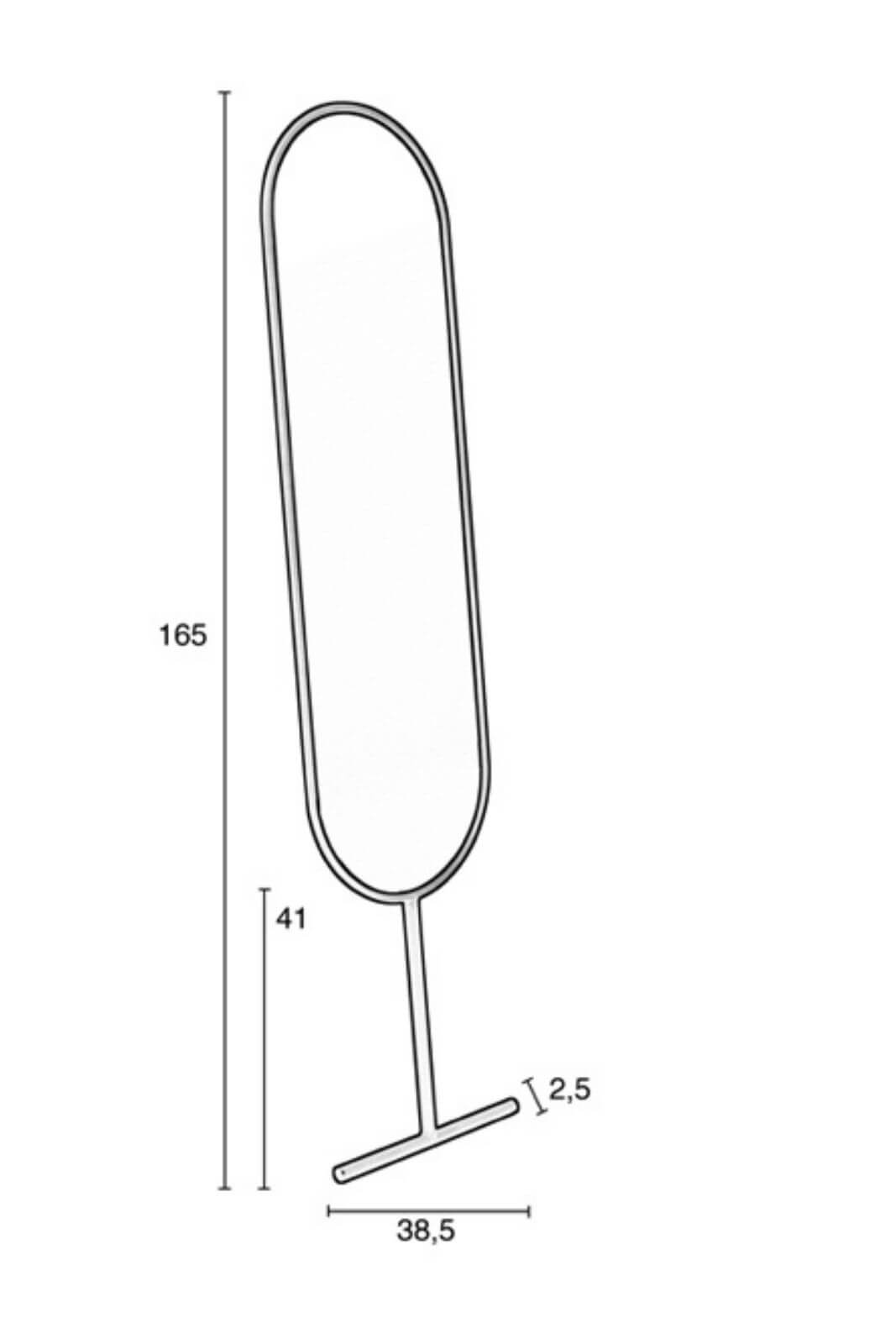 miroir tess - h 165 cm 7 miroir tess - h 165 cm – image 7