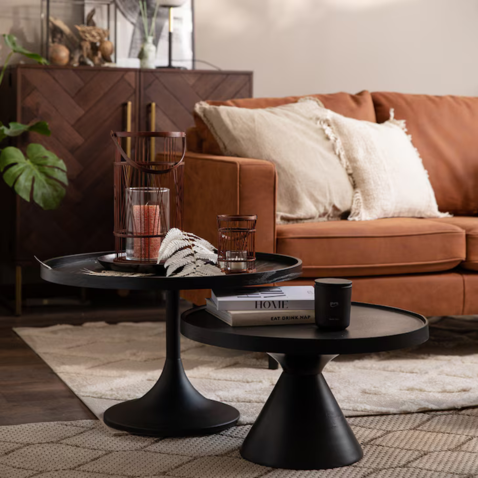 table basse floss - noir - ø 60 x h 33 cm 2 table basse floss - noir - ø 60 x h 33 cm – image 2