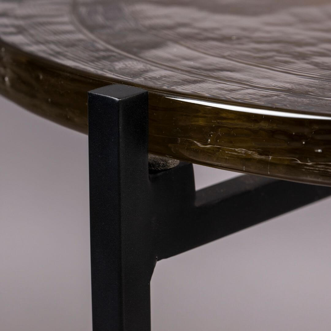 table d'appoint vidrio - noir - ø 40 x h 45 cm 5 table d'appoint vidrio - noir - ø 40 x h 45 cm – image 5