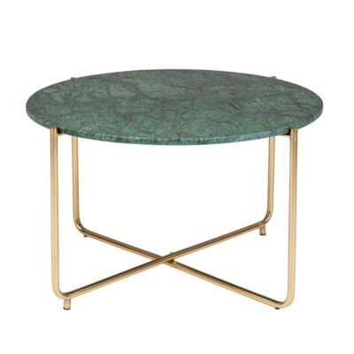 home 58 table basse shiny laiton marbre vert