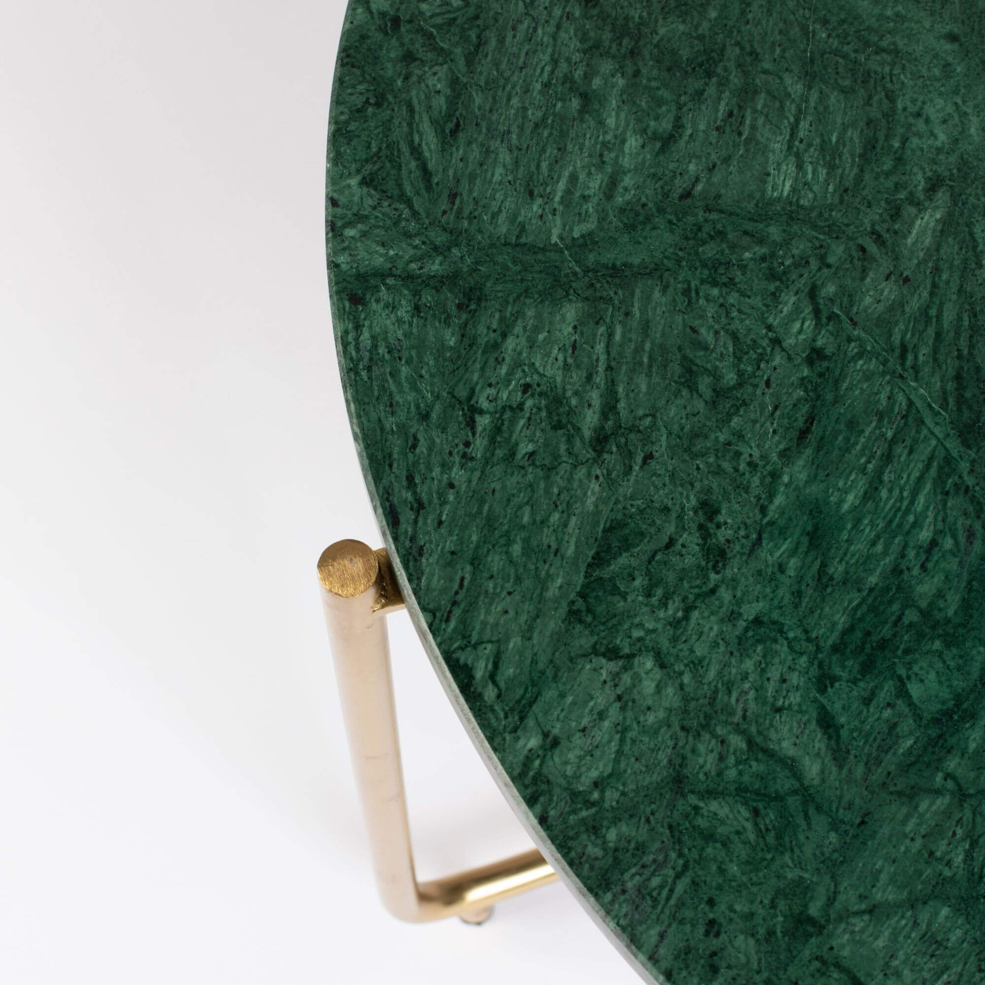 table basse shiny - marbre vert - ø 70 x h 40 cm 6 table basse shiny - marbre vert - ø 70 x h 40 cm – image 6