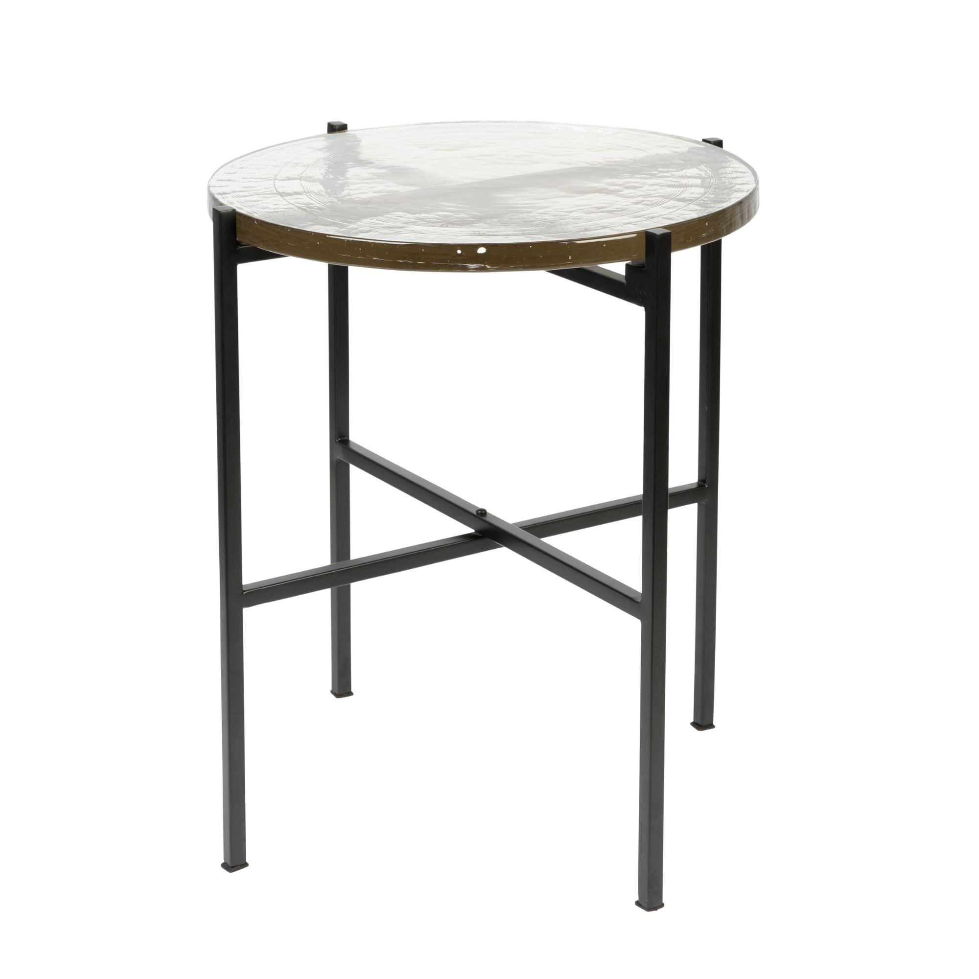 table d'appoint vidrio - noir - ø 40 x h 45 cm 1 table d'appoint vidrio - noir - ø 40 x h 45 cm