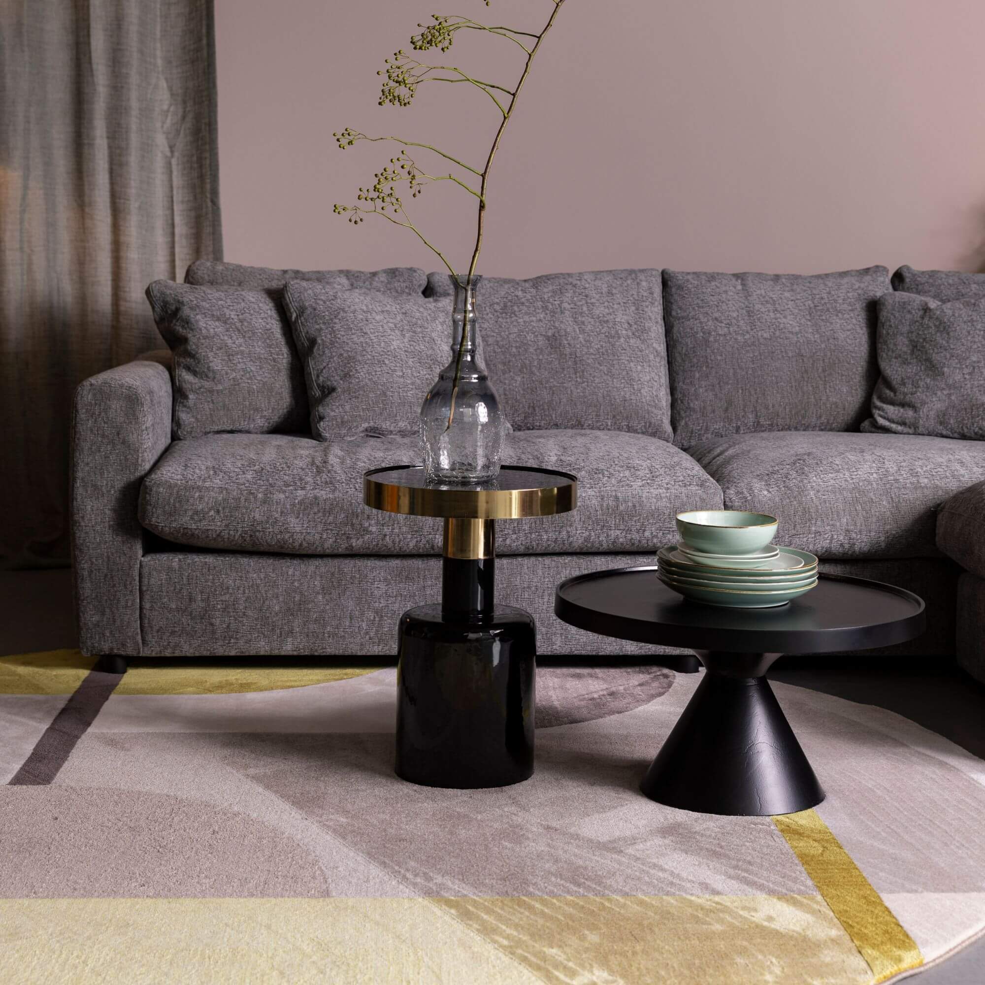 table basse floss - noir - ø 60 x h 33 cm 6 table basse floss - noir - ø 60 x h 33 cm – image 6