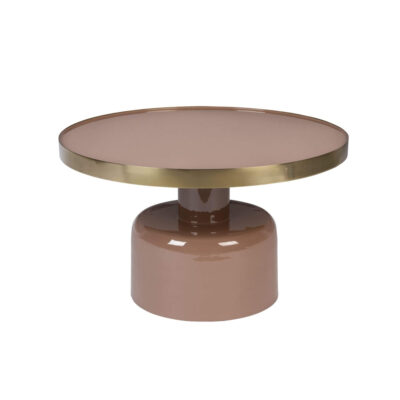 table basse glam - saumon