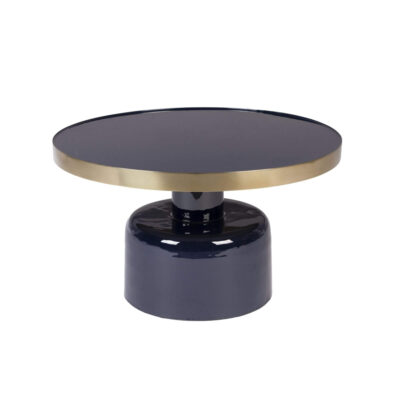 home 52 table basse glam - bleu