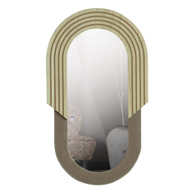 miroir oval hailey - h 57 x l 33 cm