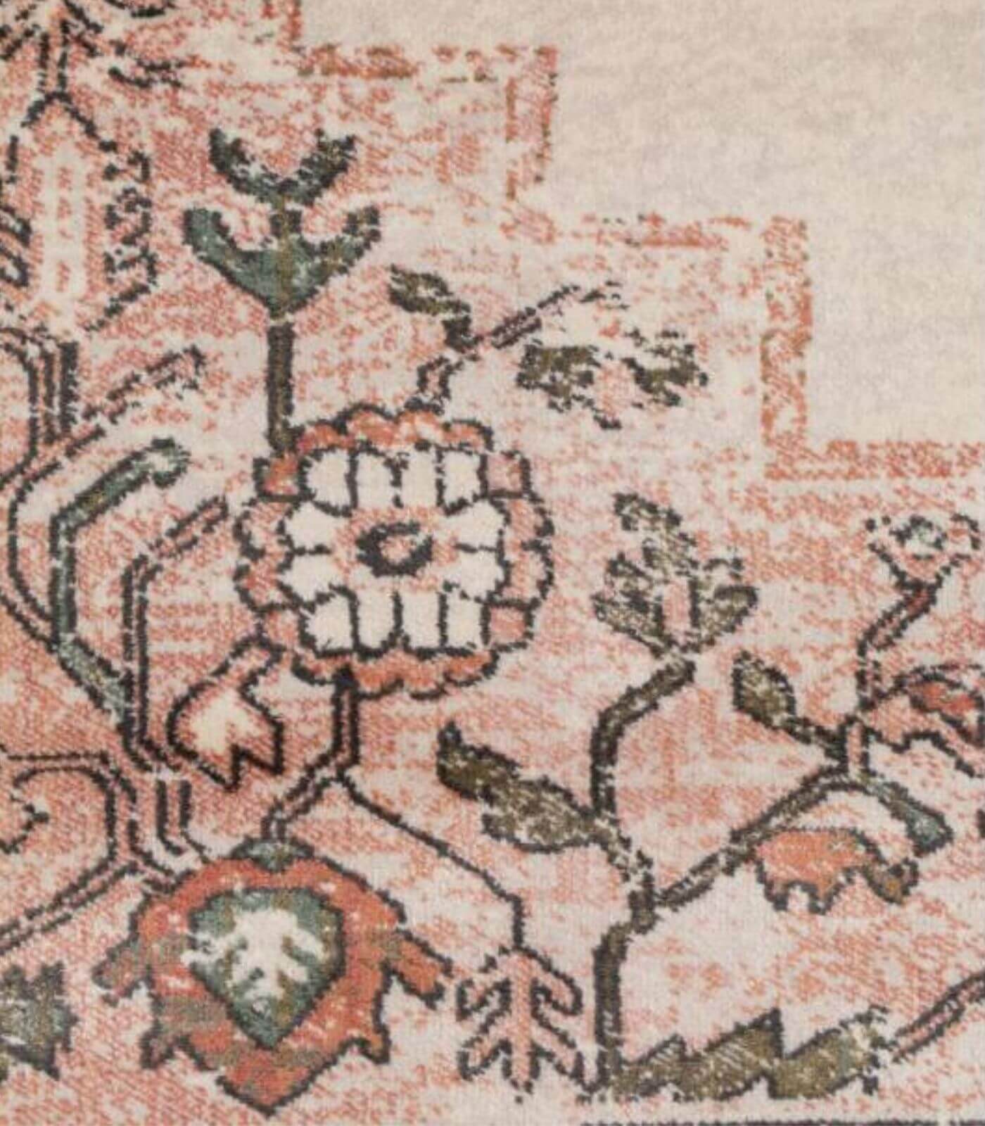 tapis mahal - pink/olive - 170 x 240 cm 5 tapis mahal - pink/olive - 170 x 240 cm – image 5