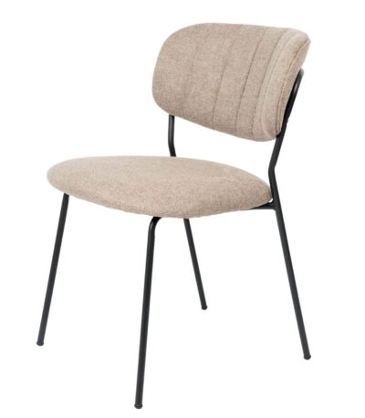 chaise jolien - taupe | pieds noirs