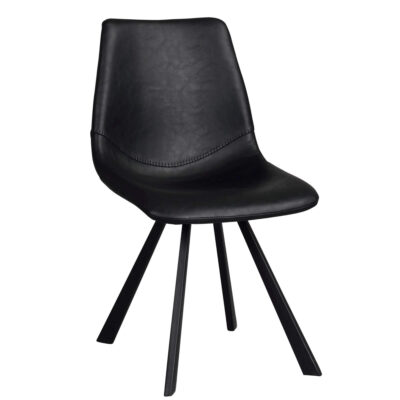 Chaise Elora Cuir Noir