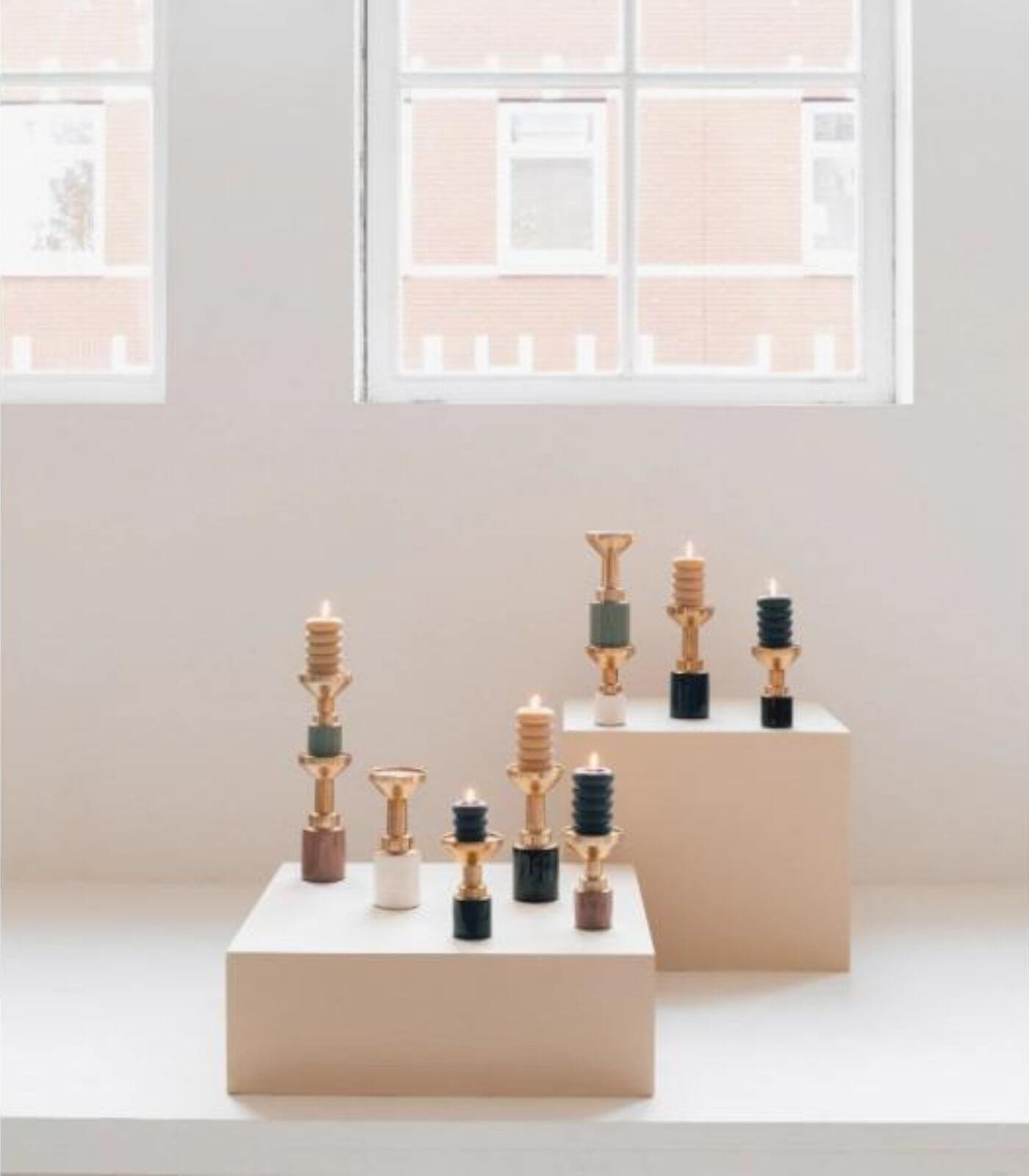 bougeoir glam - saumon - m 4 bougeoir glam - saumon - m – image 4