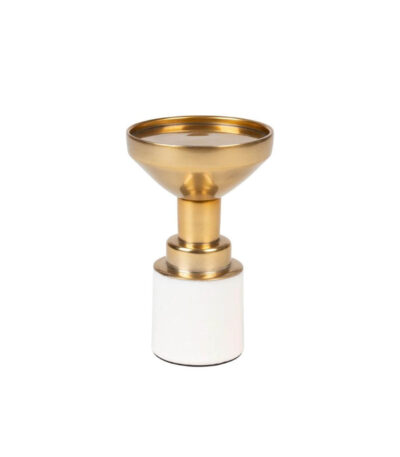 Bougeoir Glam - Blanc - S