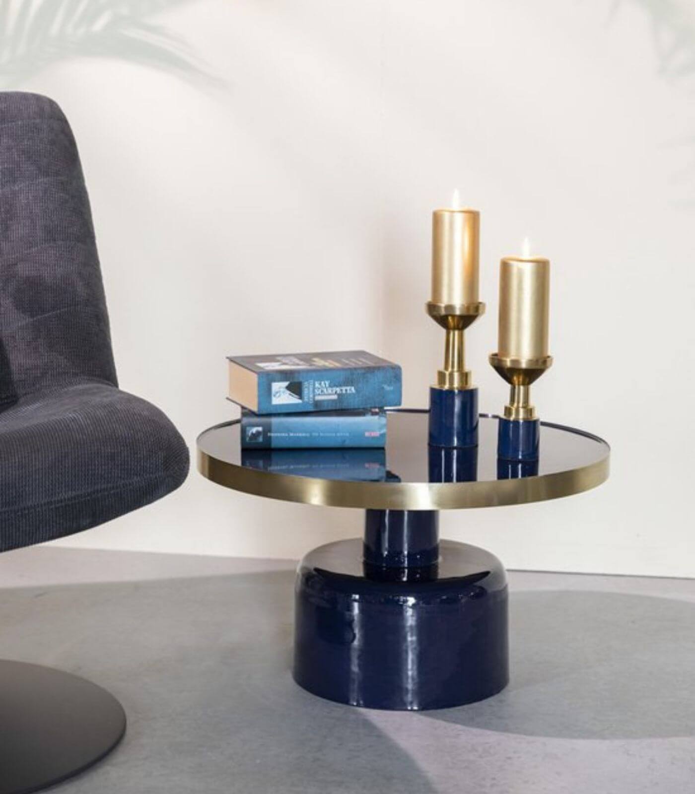 bougeoir glam - bleu - s 2 bougeoir glam - bleu - s – image 2