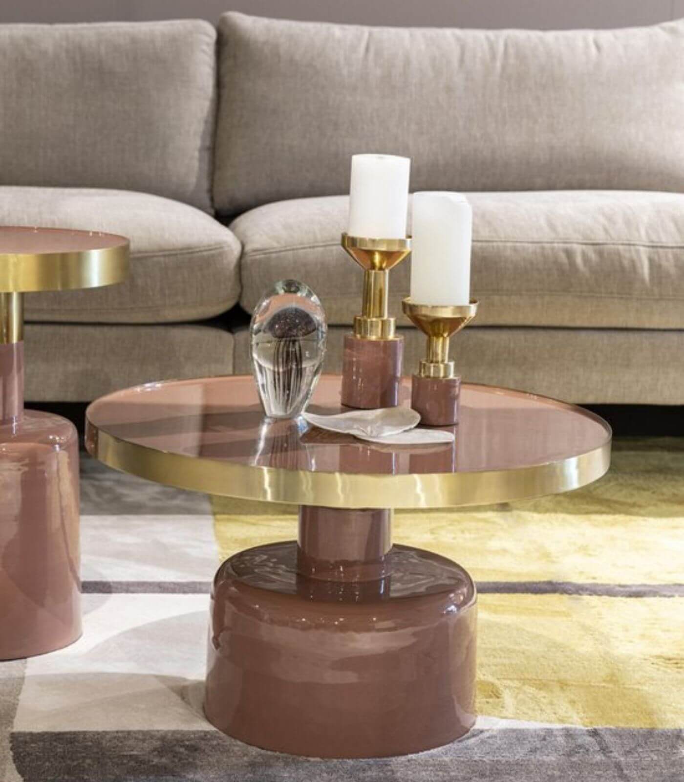 bougeoir glam - saumon - m 2 bougeoir glam - saumon - m – image 2