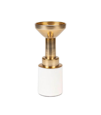 Bougeoir Glam - Blanc - M