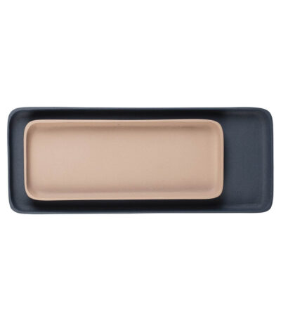 Set de 2 plateaux Rebel - Bleu/Rose - Alu