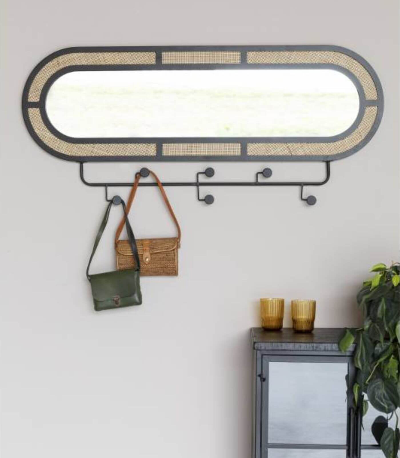 miroir / patère aida - l 120 cm 2 miroir / patère aida - l 120 cm – image 2