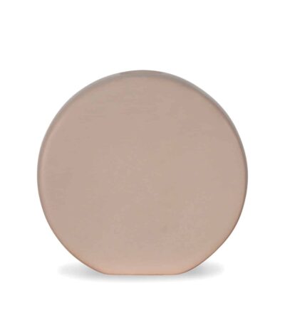 vase infini - taupe -  l 13 x h 12,6 cm