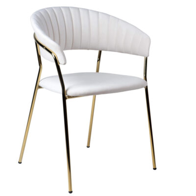 chaise jojo - velours écru