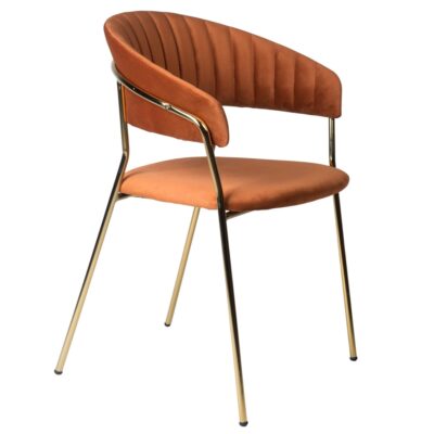 chaise jojo - velours terracota