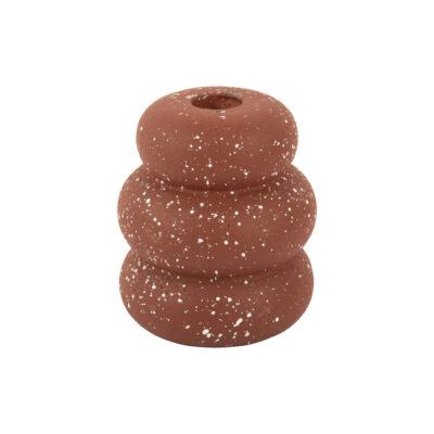 Bougeoir/Déco Speckles Rings - Terracotta - L
