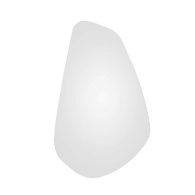 home 52 miroir organic oval - silver - h 65 x l 40 cm - l