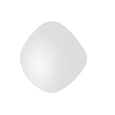 miroir organic rond - silver - ø 40 cm