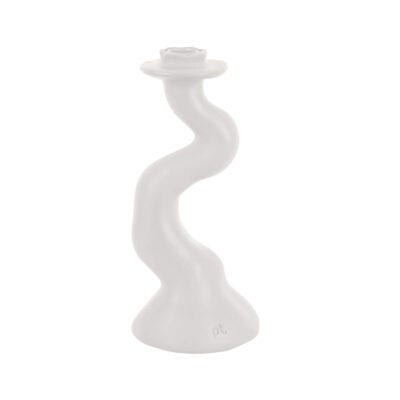 Bougeoir/Déco Swirl - Blanc - M