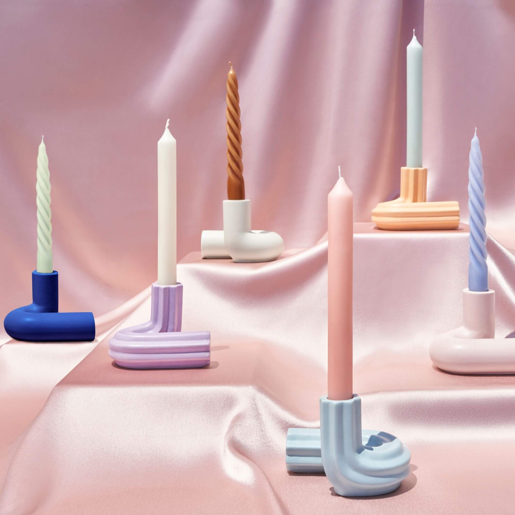 bougeoir templo - bleu 2 bougeoir templo - bleu – image 2