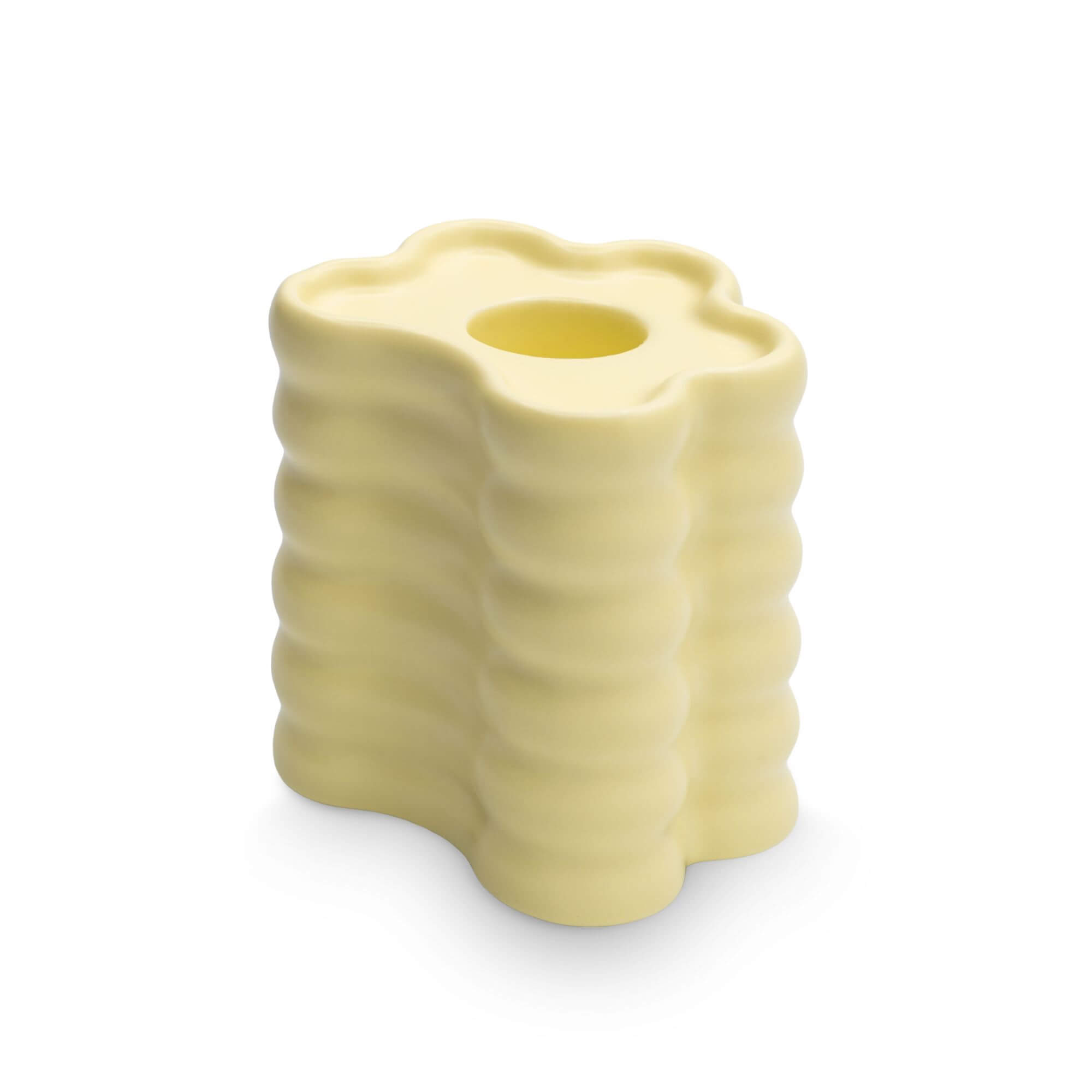 bougeoir flora - jaune - l 1 bougeoir flora - jaune - l