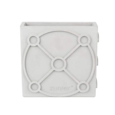 Vase plat Graphique béton - Gris