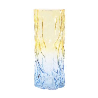vase trunk bicolore - jaune | bleu