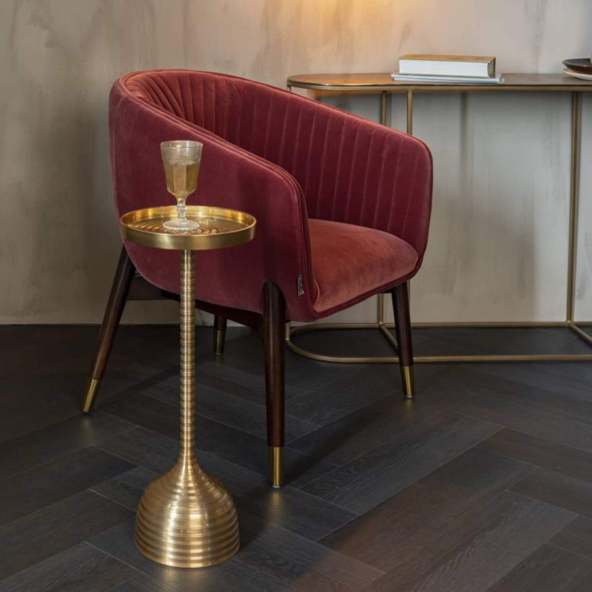 table d'appoint turner - doré - ø 21 x h 61 cm 2 table d'appoint turner - doré - ø 21 x h 61 cm – image 2