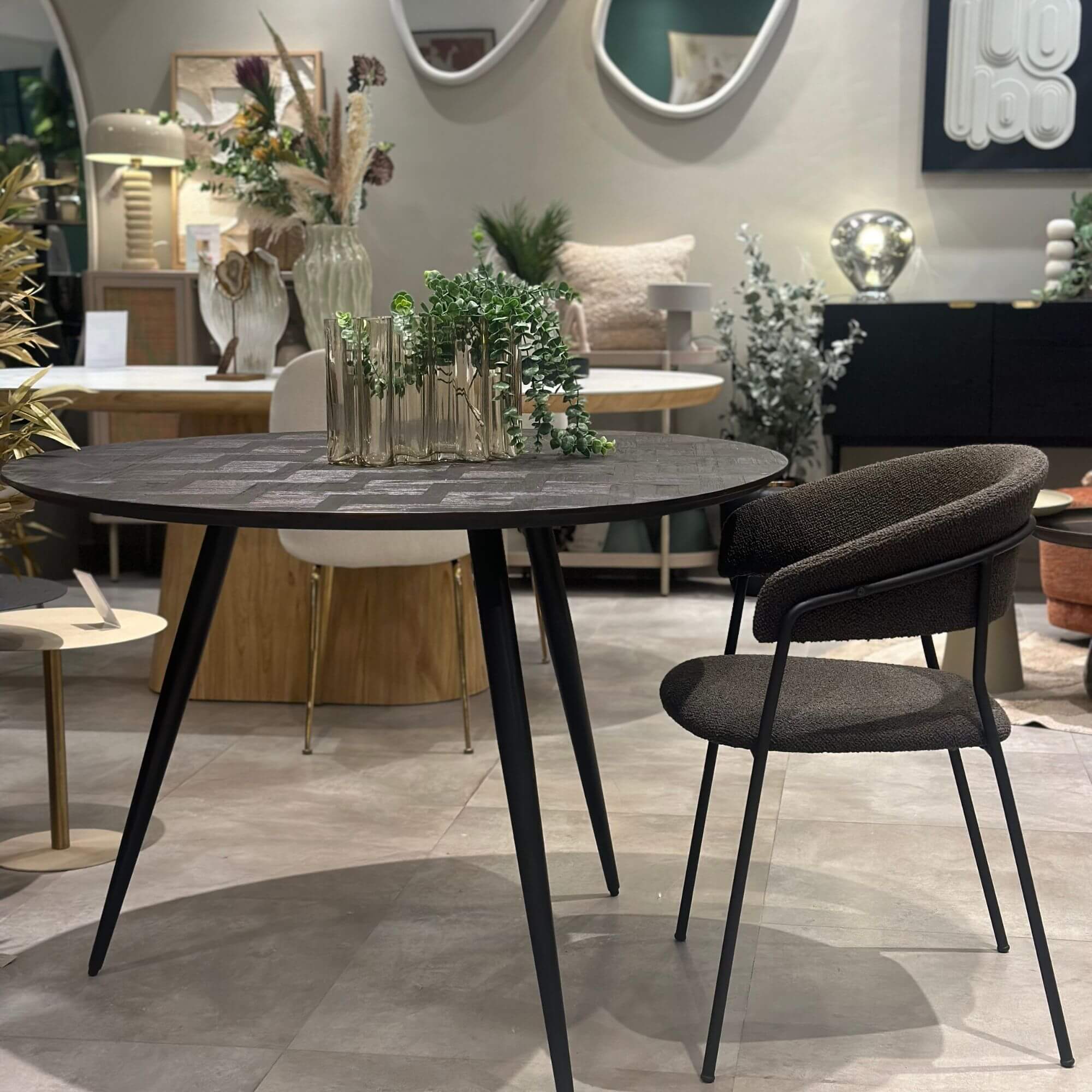 chaise jojo - bouclette - choco 2 chaise jojo - bouclette - choco – image 2