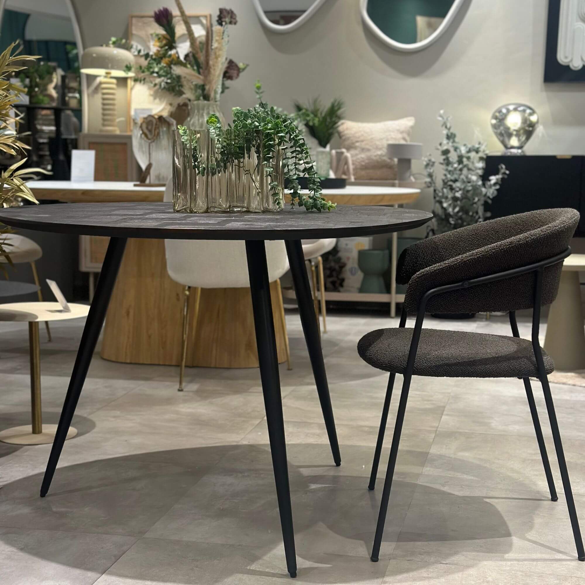 chaise jojo - bouclette - choco 5 chaise jojo - bouclette - choco – image 5