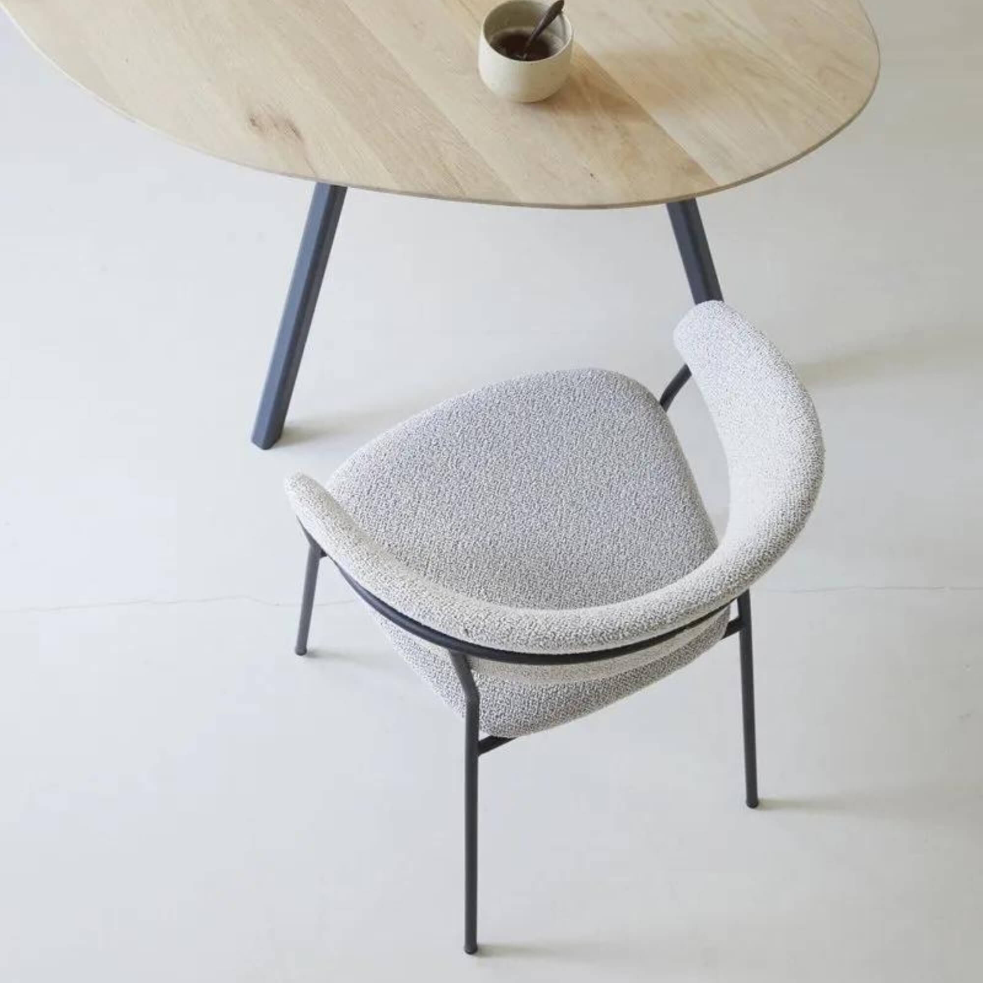 chaise jojo - bouclette - gris 8 chaise jojo - bouclette - gris – image 8