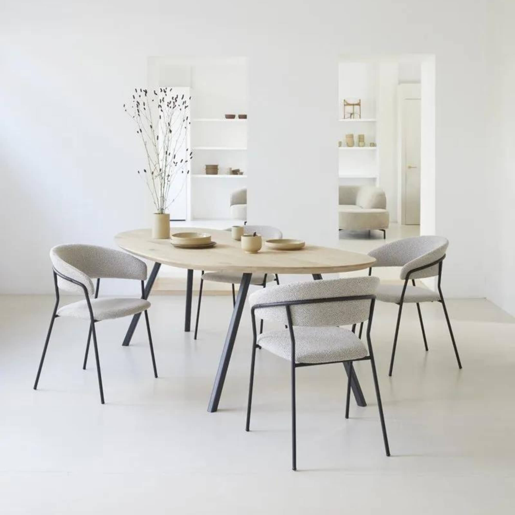 chaise jojo - bouclette - gris 9 chaise jojo - bouclette - gris – image 9