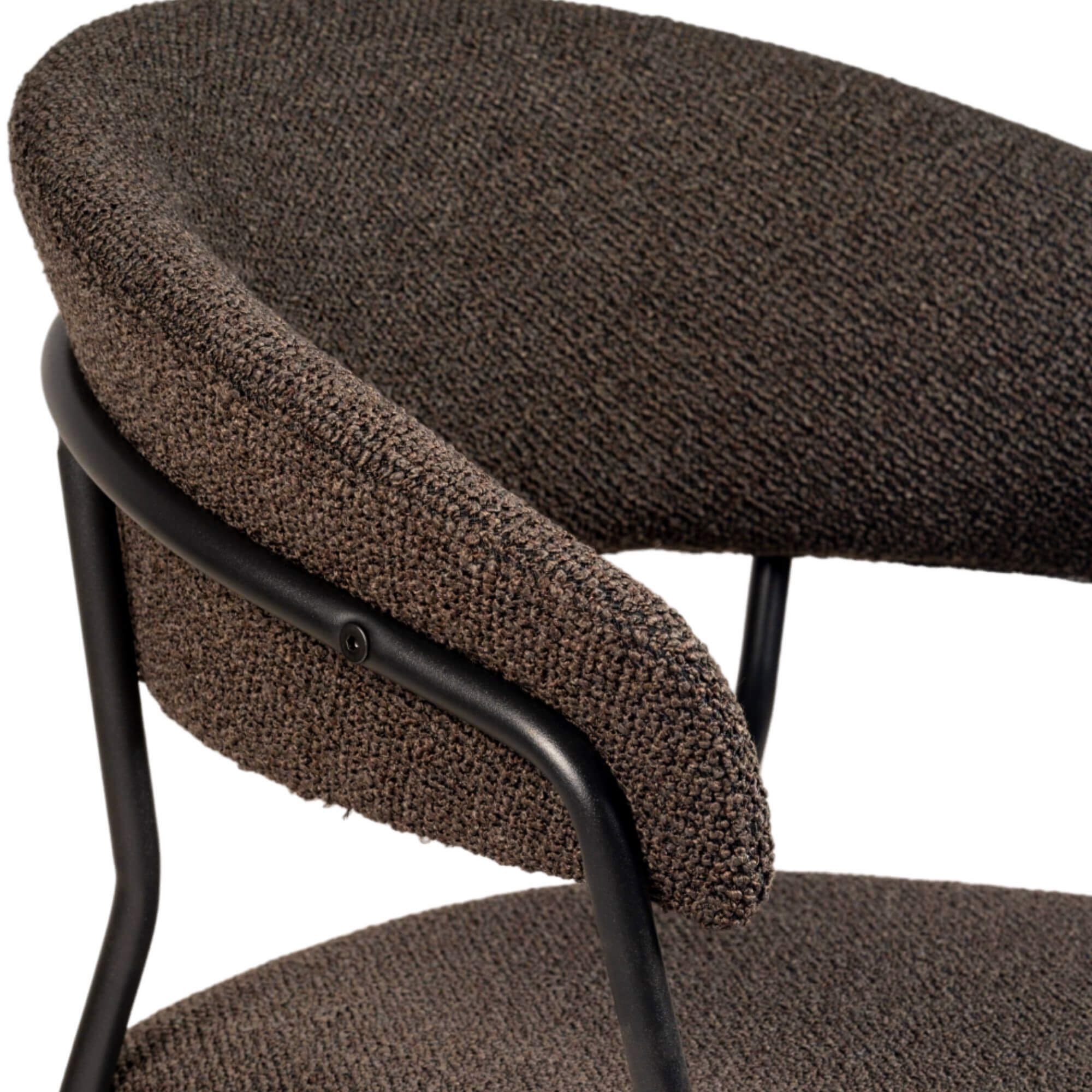 chaise jojo - bouclette - choco 6 chaise jojo - bouclette - choco – image 6