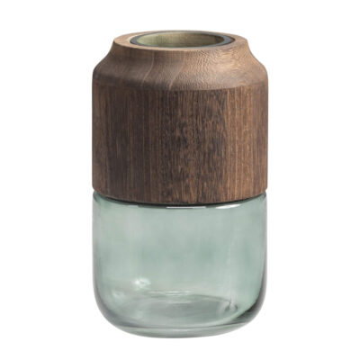 vase celeste -  ø 16 x h 28 cm