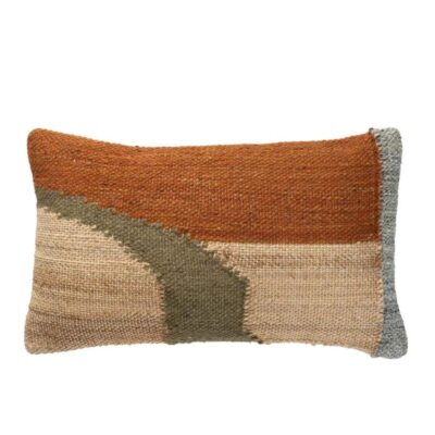 Coussin Pavilion - Laine/Jute/coton -  60 x 30 cm