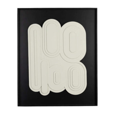 Tableau August - Noir & Blanc - H 64 x L 52 cm 