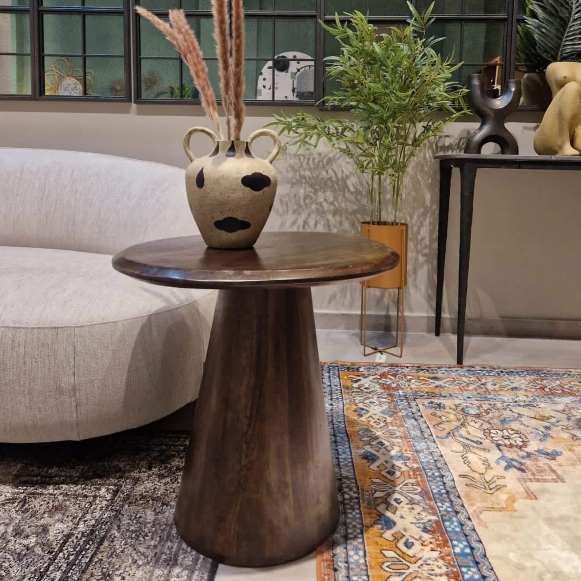 table d'appoint posture - ø 60 x h 52 cm - noyer 3 table d'appoint posture - ø 60 x h 52 cm - noyer – image 3