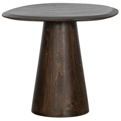 Table d'appoint Posture - Ø 60 x H 52 cm - Noyer