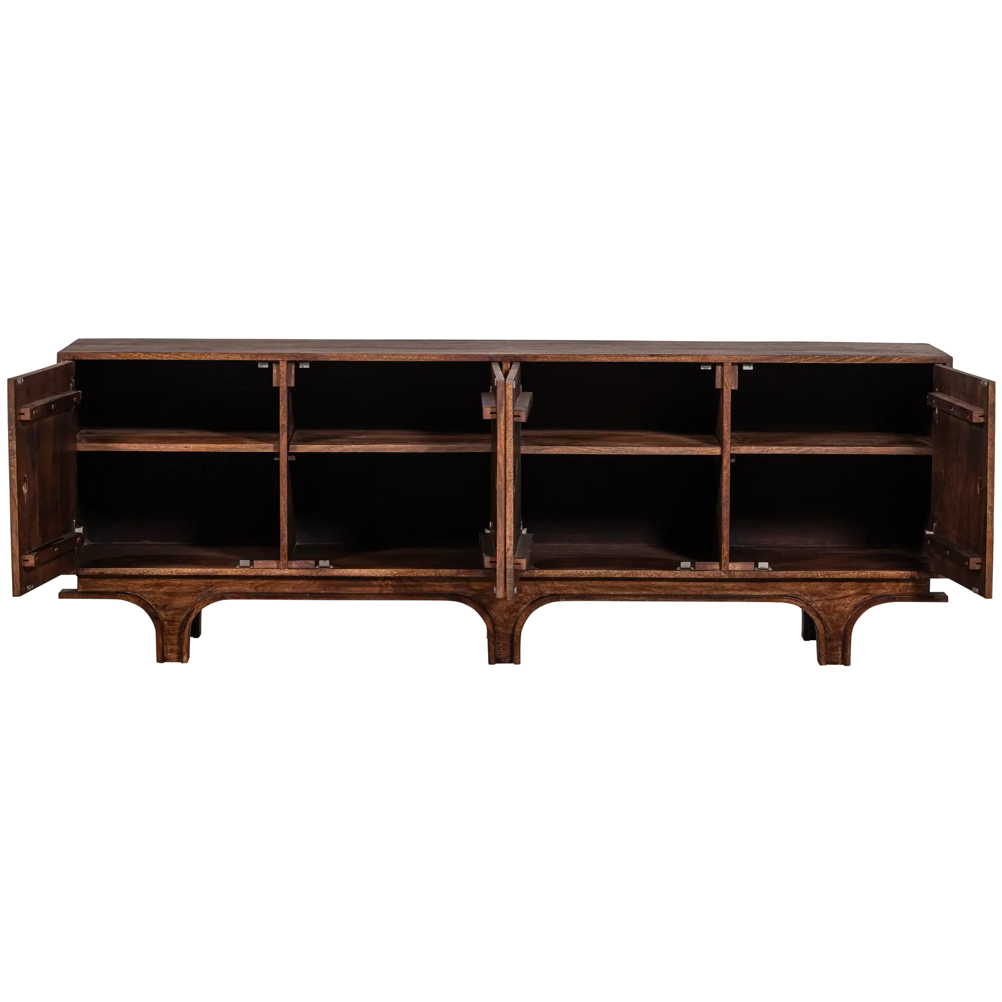 buffet staes - l 200 x h 70 cm - bois de manguier 8 buffet staes - l 200 x h 70 cm - bois de manguier – image 8