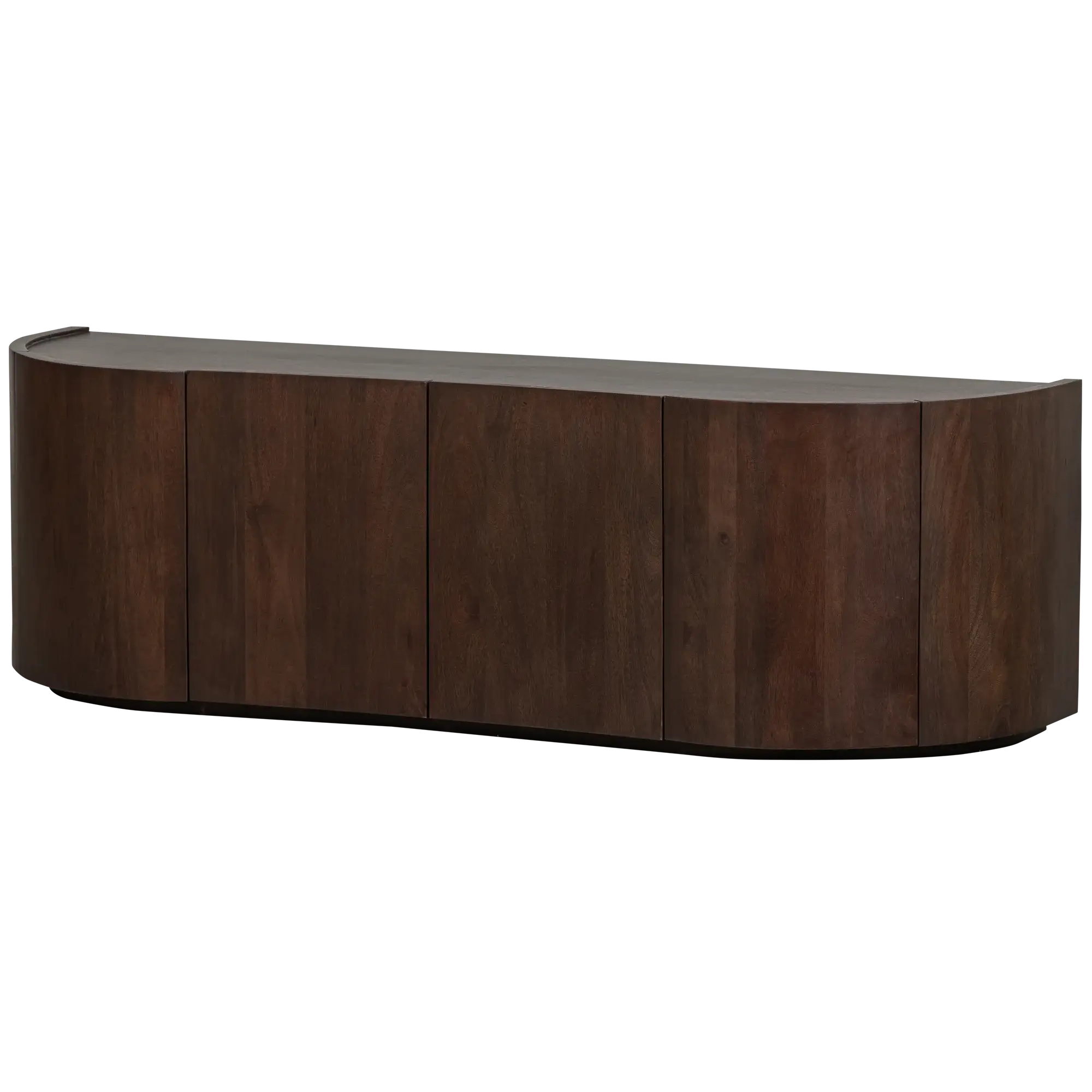 meuble tv/buffet sense - l 160 x h 50 cm 1 commode sense 4 portes en bois de manguier